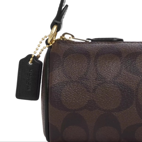 Coach Nolita Barrel Bag In Signature Canvas - Picture 6 of 11